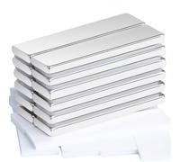 Aenienoe 12Pack Neodymium Magnets Strong Bar 40x10x3mm Magnetic Strips Self Adhesive Rare Earth Magnets with Double-Sided Adhesive Flat Magnet Thin Strong for Fridge Kitchen Craft Storage