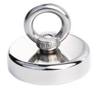 Aenienoe Strong Neodymium Magnets Fishing Pulling Force Heavy Duty Extra Strong Magnets 60mm Industrial Magnet for Retrieving in River and Salvage 1Pack