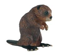 AENIMELY Beaver Figurine - Realistic Plastic Forest Animal Model, Science Display, Cake Topper Wildlife Replica, Desktop Nature Decor