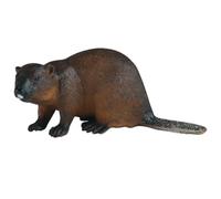 AENIMELY Beaver Figurine - Realistic Solid Animal Figurines for Kids - Educational Cognition Toy, Wildlife Learning Gift, Desktop Forest Decor