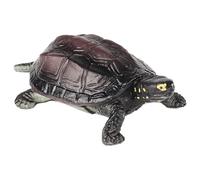 AENIMELY Chinese Pond Turtle Figurine - Realistic Solid Turtle Model for Kids - Educational Reptile Animal Toy, Wildlife Learning Gift, Nature Diorama Decoration
