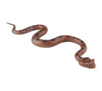 AENIMELY Fer-de-Lance Viper Snake Figurine - TPR Soft Rubber Snake Toy - Solid Reptile Model for Halloween Pranks & Kids STEM Learning