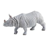 AENIMELY Hollow Rhinoceros Figurine - Realistic Jungle Wildlife Animal Toy for Kids, Educational Safari Learning Model, Cake Topper & Party Decoration
