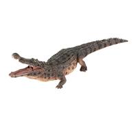 AENIMELY Large Realistic Brown Crocodile Toy - Big Gator Action Figure with Movable Jaw - Educational Wildlife Animal Figurines for Boys - STEM Play, Birthday Gift for Kids