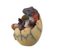 AENIMELY Realistic Dinosaur Egg Toy - Solid Dinosaur Figure Model, Educational for Kids, Cake Topper, Party Decoration & STEM Project (T-Rex)