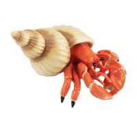 AENIMELY Realistic Hermit Crab Toy - Ocean Sea Animal Figurines Figurine for Kids - Educational Plastic Marine Life Playset, Beach Decor, Fish Tank Display for Boys and Girls