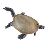 AENIMELY Softshell Turtle Figurine - Realistic Solid Reptile Model for Kids - Educational Freshwater Turtle Toy, Wildlife Learning Gift, Pond Diorama Decor