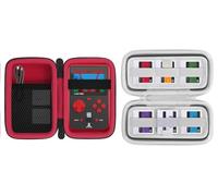 Aenllosi for Blaze Neo Geo/Technos/Atari/Taito/Capcom Super Pocket Handheld Gaming Device Hard Storage Case,Red+Blaze Evercade C64/Alwa Cathedral Dual/aleco Cartridges, Only Case