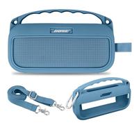 Aenllosi for Bose SoundLink Flex Portable Bluetooth Speaker 2nd Gen Silicone Protective Travel Carrying Case, Case Only, Not Included Speaker, Blue