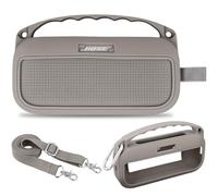 Aenllosi for Bose SoundLink Flex Portable Bluetooth Speaker 2nd Gen Silicone Protective Travel Carrying Case, Case Only, Not Included Speaker, Sandstone