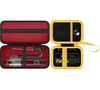 Aenllosi for Fanttik Slim V8 Apex/Mate & V10 Apex/Mate Cordless Car Vacuum Hard Storage Protective Case, Red+Fanttik X8/X9 Ace Bike Tire Inflator Portable Air Compressor Hard Travel Protective Storage