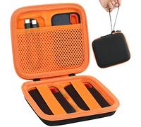 Aenllosi Hard Carry Case for SanDisk Extreme Portable SSD SDSSDE60/ SanDisk Portable SSD SDSSDE30(Black and Orange) (Only Case)