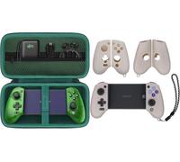 Aenllosi Hard Carrying Case Compatible with GameSir G8 Plus Bluetooth Mobile Game Controller,Green+Silicone Grip Cover for GameSir G8 Galileo/G8 Plus Phone Controller,Case Only (White)