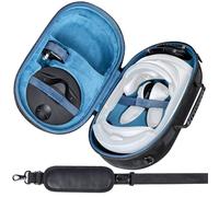 Aenllosi Hard Carrying Case for Meta Quest Pro/Meta Quest 3 All-in-One VR Headset, Only Case(Black+Blue)