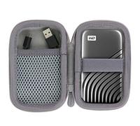 Aenllosi Hard Storage Case for WD My Passport Portable SSD 1TB 2TB 4TB 500GB (Grey,only case)