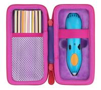 Aenllosi Storage Case Compatible with 3Doodler Start+ Essentials (2024) for 3D Pen Set for Kids, Storage Mesh Bags Holder for Printing Filament Refill and USB Cable(Case Only,Purple)