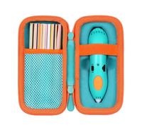Aenllosi Storage Case Compatible with 3Doodler Start+ Essentials (2024) for 3D Pen Set for Kids, Storage Mesh Bags Holder for Printing Filament Refill and USB Cable(Case Only,Mint)