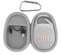 Aenllosi Travel Carrying Case Compatible with JBL Clip 5 Ultra Portable Wireless Bluetooth Speaker(Case Only) (Silver Grey)