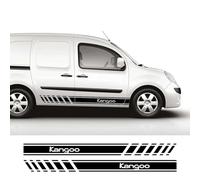 AENQNVK 2PCS Car Door Stickers Van Graphics Vinyl Decals,Fit For Renault Kangoo 1 2 3 4x4 MK1 MK2 MK3 Tuning Accessories