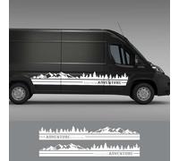 AENQNVK Van Door Side Stickers Car Graphics Mountain Decor Decals,Fit For Fiat Ducato Peugeot Boxer Citroen Jumper Accessories