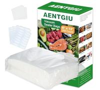 AENTGIU 200 Precut Vacuum Sealer Bags For Food, 8x12 Inch Thick BPA-Free | Commercial Grade Precut Meal Prep Sous Vide Bag, Freezer Safe, Compatible with All Vac Machines,Food Saver,Seal a Meal,Weston