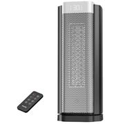 AEOCKY 3rd-Gen Space Heater with AI Thermostat, 1800W PTC Electric Heaters for Indoor Use With Remote, 70° Oscillation, Utmost Silence, Safe Portable for Office, Bedroom, Room, Home