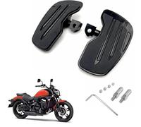 AeolianRiders Motorcycle Front Foot Pegs, Driver Footrest for Ka-wasaki Vulcan S 650 2015-2024 Rider Foot Rest Highway Footboard Aluminum Accessories (Black)