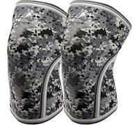 AEOLOS Knee Sleeves (1 Pair)，7mm Compression Knee Braces for Heavy-Lifting,Squats,Gym and Other Sports (Camo Grey Medium)
