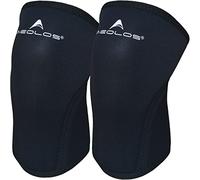 AEOLOS Knee Sleeves (1 Pair) 7mm Compression Knee Braces for Heavy-Lifting,Squats,Gym and Other Sports (Black Small)