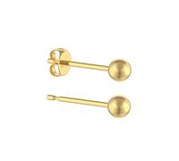 Aeon Gold Ball Stud Earrings - 5mm 9 Carat Yellow Gold | Simple Timeless Design | Gift Box & Polishing Cloth Included