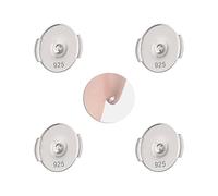 Aeon Secure Replacement Earring Backs - 2 Pairs | 925 Sterling Silver Extra Secure Locking Mechanism Safety Backings | Earrings Stopper