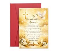 Aeonovs Confirmation Sponsor Gift for Women, Confirmation Sponsor Card