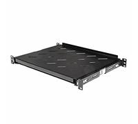 Aeons 1U 19-inch Sliding Rack Server Shelf Vented 4 Post Rack Mount 14" Shelf Adjustable Mounting Depth 12.1 - 14.6 inches, for IT Data Network Cabinet Enclosure Equipment