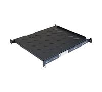 Aeons 1U 19-inch Sliding Rack Server Shelf Vented 4 Post Rack Mount 20 Inch Shelf Adjustable Mounting Depth 19.0 - 23.4 inches, for IT Data Network Cabinet Enclosure Equipment