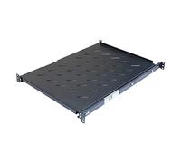 Aeons 1U 19-inch Sliding Rack Server Shelf Vented 4 Post Rack Mount 24" Shelf Adjustable Mounting Depth 24.2 - 27.4 inches, for IT Data Network Cabinet Enclosure Equipment