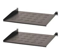 Aeons 1U Universal Server Rack Shelf Vented Rackmount Cantilever Shelf 14" Deep, for 19" IT Network Rack Cabinet Enclosure - 2-Pack Equipment