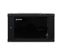 AEONS 6U Professional Wall Mount Network Server Cabinet Enclosure 19-Inch Server Network Rack with Glass Door 16-Inches Deep Black (Fully Assembled