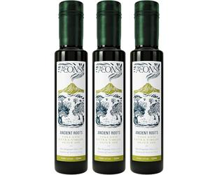 Aeons Ancient Roots Extra Virgin Olive Oil- Dr. Sarah Brewer’s Volcanic Tuscan Blend, Cold-Pressed within 24h, High-Polyphenol Heart & Skin Support, 250 ml