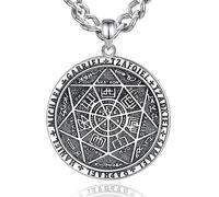 AEONSLOVE 925 Sterling Silver Saint Christopher Necklace for Men Women, Saint Michael/Saint Benedict Cross/Seal of the Seven Archangels Medal, Christian Catholic Jewelry for Boy Girl
