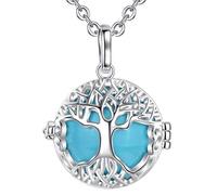 AEONSLOVE Angel Caller Balls, Pregnancy Bola Necklace, Harmony Balls Celtic Tree of Life Pendant Necklace for Pregnant Women, Mexican Bola, Copper, No Gemstone