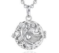 AEONSLOVE Pregnancy Necklace Tree of Life Chime Ball Music Wishing Sounds Locket Bola Pendant Jewellery Gifts for Maternity Women