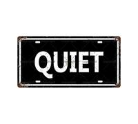 Aeontinity Vintage Silent Vehicle Tin Sign Bar Cafe Garage Cave House Bedroom Wall Bathroom Farm Garden Porch Yard Decoration 30 X 15cm