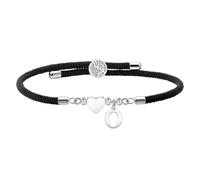 Aeora Handmade Braided Rope Bracelet Gift,Silver Adjustable Heart Pendant Bracelet with 26 Initials A-Z for Daughter Son Mom Sister Birthday Christmas Party, asjustable, braided rope, no gemstone