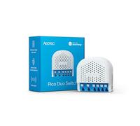 AEOTEC Pico Duo Switch, Zigbee 3.0, Smart UP Double Relay for Switching, 2 x 8 A, Current Measurement, Scene Control, Repeater, Hub Required, Works with SmartThings, Homey, Alexa, HA, Designed in