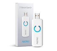 Aeotec Z-Stick Gen5 Plus, Z-wave Plus USB to Create Z-Wave Gateway, Zwave Hub Controller Pro 2020 SmartStart and S2 Enabled, Works with Raspberry Pi 4, Compatible with SmartThings, HomeSeer, White