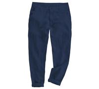 AeoTeokey Mens Linen Pants Casual Summer Beach Trousers Lightweight Pants Cotton Long (Navy, 32W x 30L)