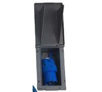 AEP MAINS 240V 16A FLUSH HOOK UP RECTANGLE SOCKET CARAVAN CAMPER VAN RV MOTORHOME