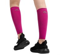aepra Calf Compression Sleeves for Women and Men- Shin Support for Running & Training - 1 Pair Passionate Pink