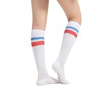 aepra Compression Socks for Women & Men, Breathable Knee High for Running, Hiking, Flying, Anti-Blister Support (1 Pair, Cloud White, M)