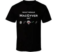 AER What Would Macgyver Do Funny T Shirt (Large)